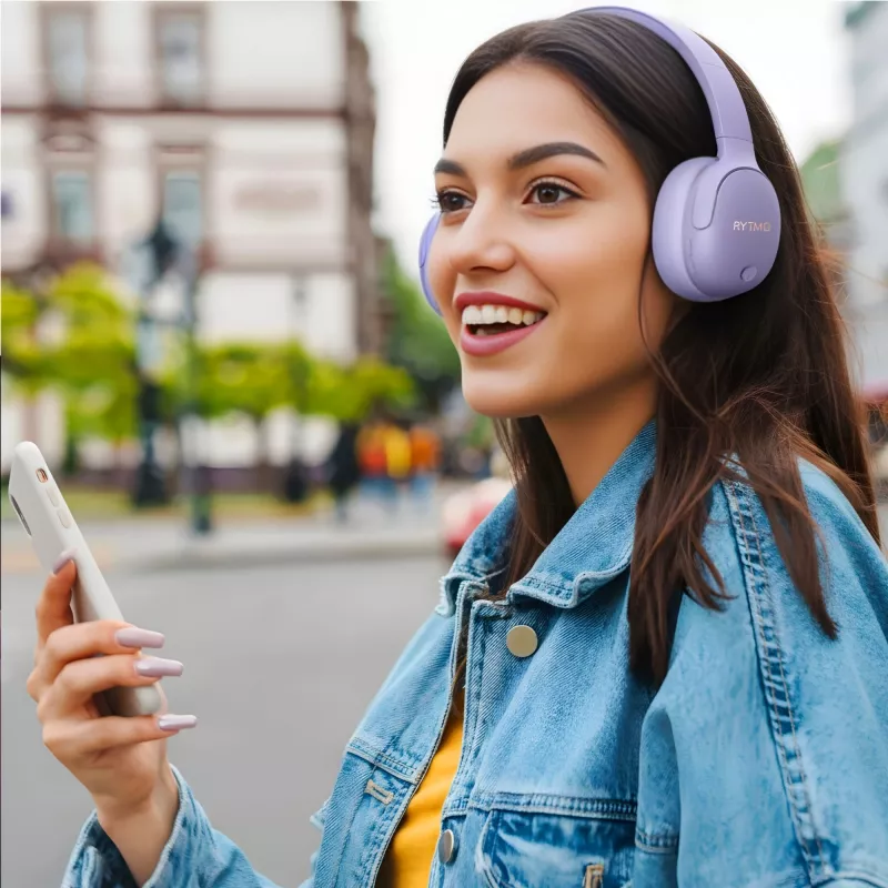 Kopfhörer MANTA HDP1001PU Rytmo Elegance Lila over-ear kabelgebunden, Modell HDP1001PU