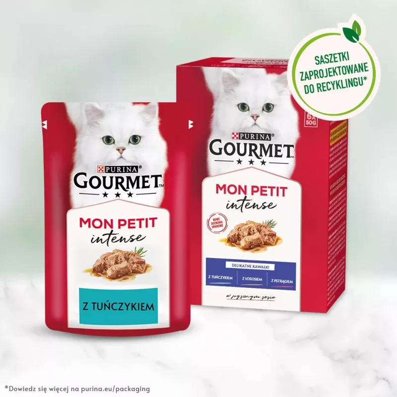 GOURMET Mon Petit Fish Mix - Nassfutter für Katzen - 6 x 50 g