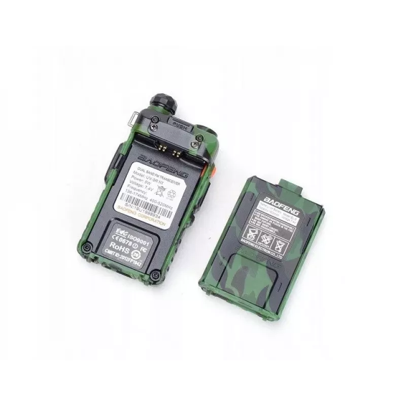 Tragbares Zwei-Wege-Funkgerät Baofeng UV-5R 5W HT Camo — Dualband FM, 5 W, 1800 mAh Batterie