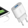 SBS TETR1USB2AWFAST Ladegerät für Mobilgeräte Innenbereich Weiß (TETR1USB2AWFAST)