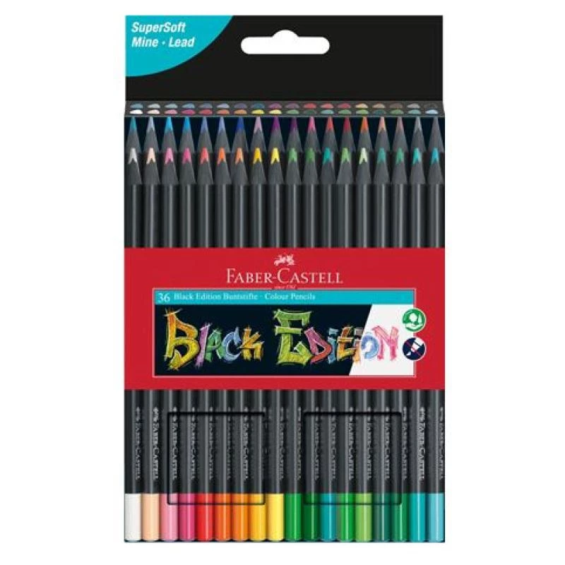 Buntstift-Set Faber-Castell 116436 — 36 Stück, mehrfarbig, Kartonbox