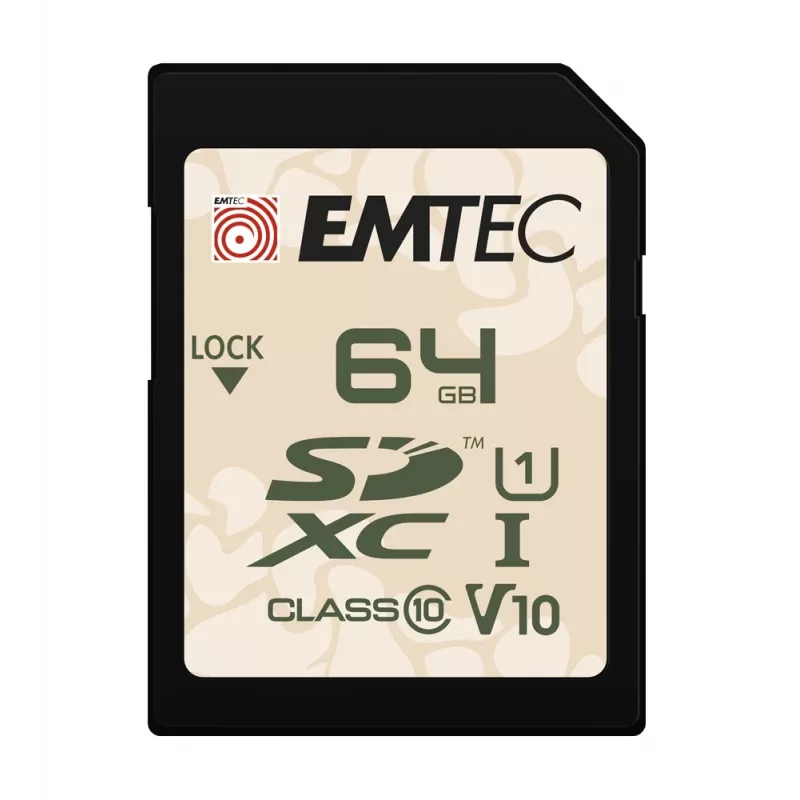 Flash-Speicher Emtec 64GB UHS-I SDHC V30/V10 Outdoor