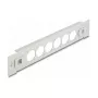 Patch panel DeLOCK 10 Zoll D-Type 6 Port werkzeugfrei grau