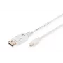 DisplayPort-Verbindungskabel Digitus AK-340102-010-W