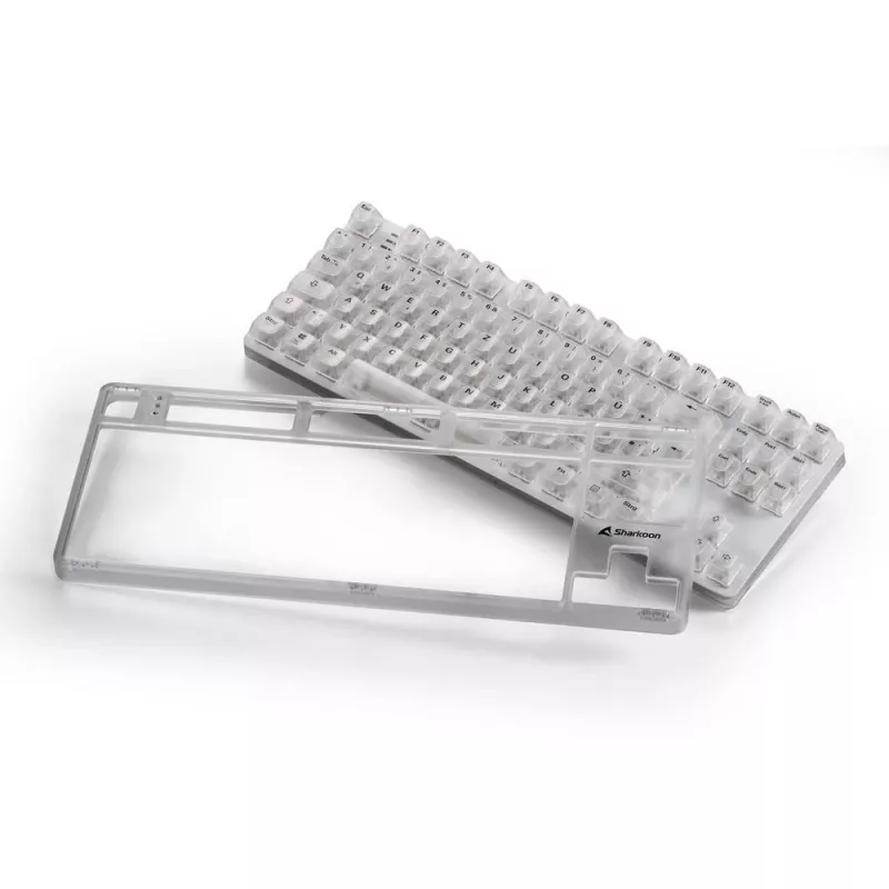 Crystal Shark, Gaming-Tastatur Weiß, DE-Layout, KTT