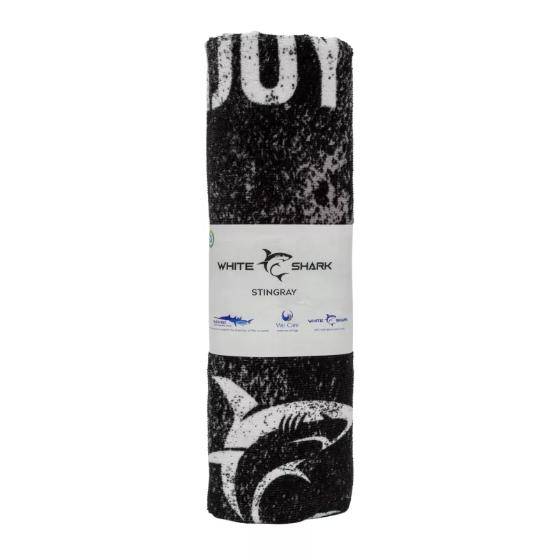 Handtuch White Shark TW-01 Stingray schnell trocknendes leichtes Mikrofaser-Strandtuch, kompakt