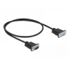 Serielles Kabel DeLOCK 86613 Schwarz 0,5 m RS-232
