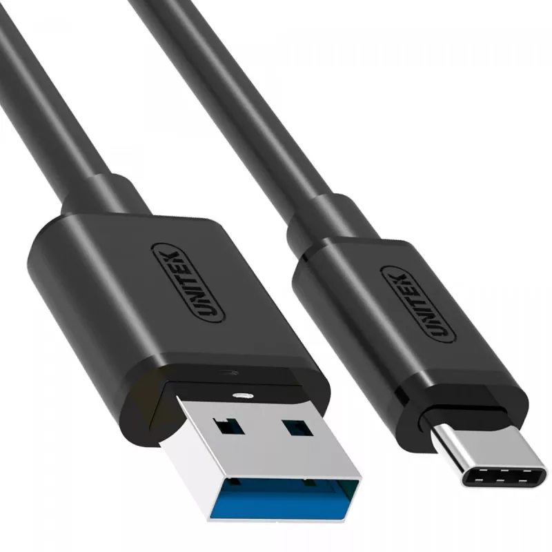 UNITEK Y-C474BK USB-Kabel USB 3.2 Gen 1 (3.1 Gen 1) 1 m USB A USB C Schwarz