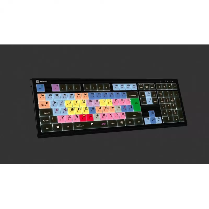 Logickeyboard Avid Media Composer ASTRA 2 hintergrundbeleuchtete Tastatur PC UK (LKB-MCOM4-A2PC-UK)