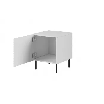 Nachttisch-Set Cama Meble HOLE — 2 Stück, 44×40,5×53,5 cm, weiß matt, MDF/Spanplatte, 16 mm Rahmen
