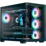 Tower-PC-Gehäuse AEROCOOL P500C EVO-G-BK-v1 mit 2 Hartglas-Seitenteilen, Schwarz