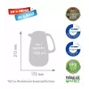 Thermoskanne ROTPUNKT 1,5 L, Modell 227 SPB, sparking Schwarz