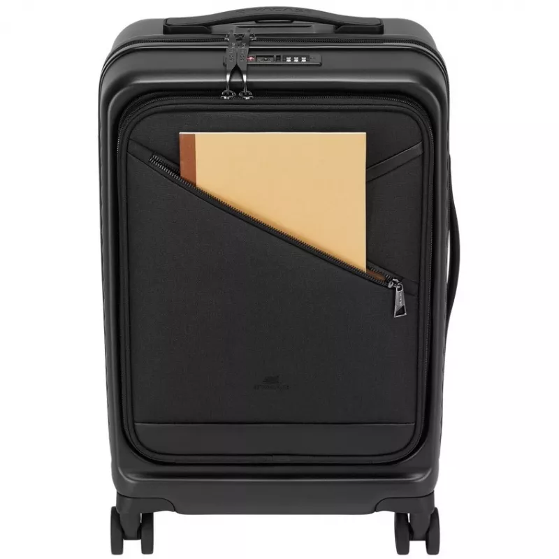 Kabinenkoffer Rivacase Clark ECO 8181 — kompakter Handgepäckkoffer, schwarz