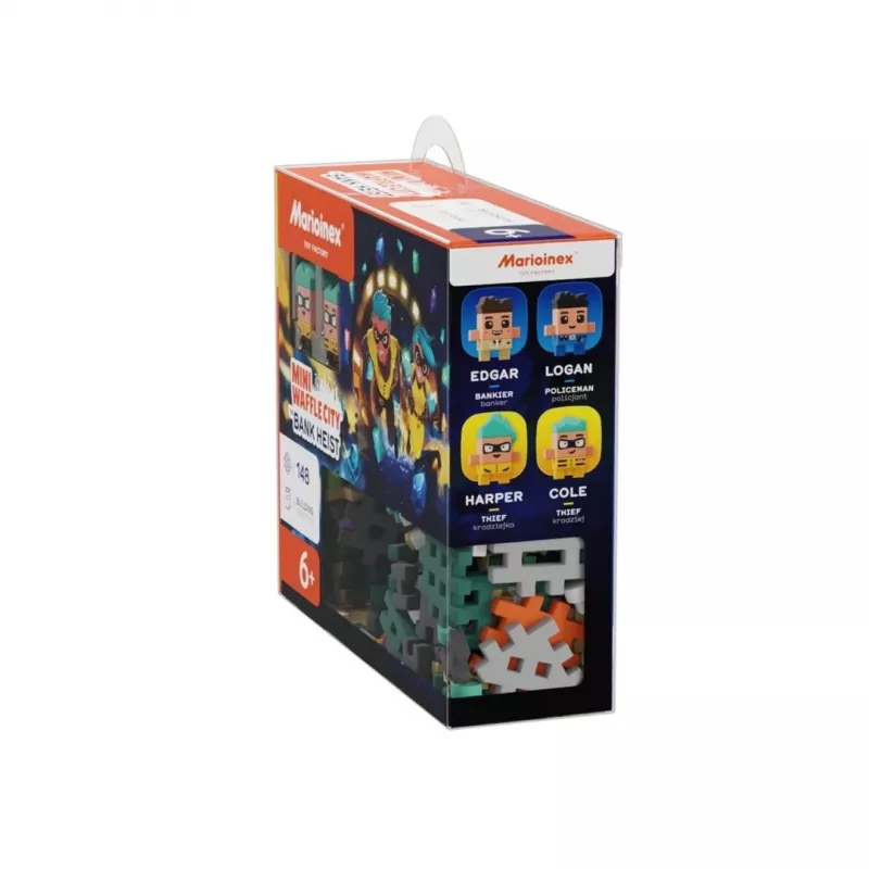 MARIOINEX Mini Waffle City Bankraub Bausteine, 148 Teile