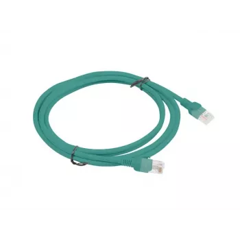 LANBERG Cat5e U/UTP Patchkabel RJ-45 auf RJ-45, 2 m, Grün, CCA, 26 AWG, HDPE-Mantel, 100 MHz