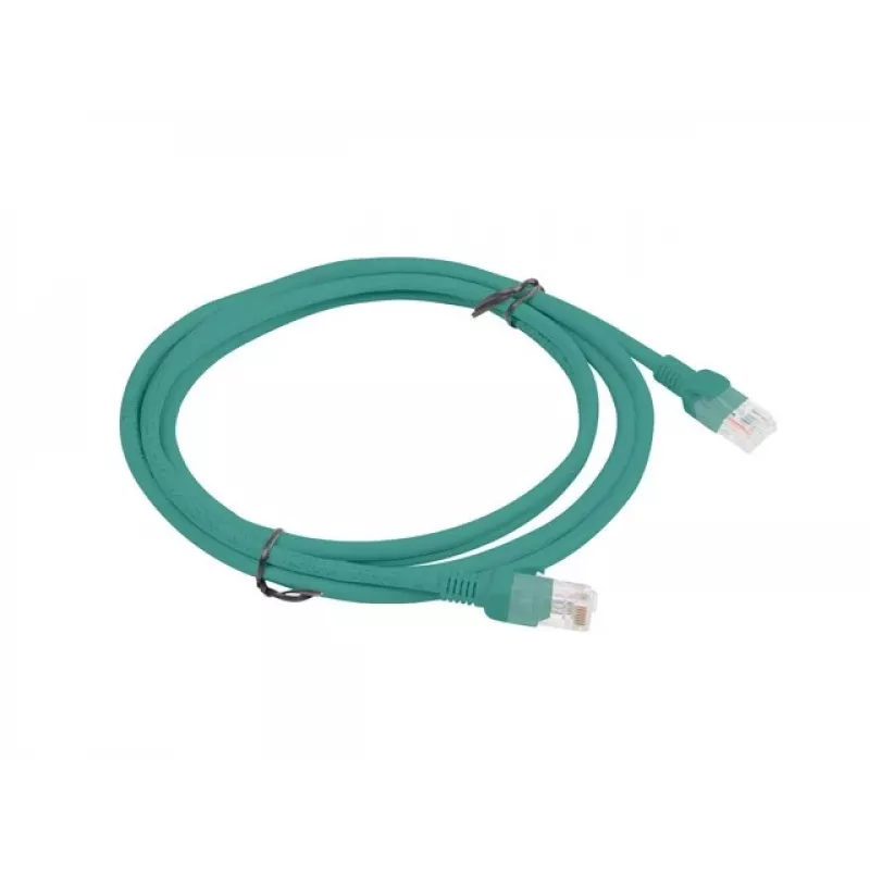 LANBERG Cat5e U/UTP Patchkabel RJ-45 auf RJ-45, 2 m, Grün, CCA, 26 AWG, HDPE-Mantel, 100 MHz