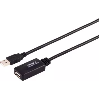 USB-A-auf-USB-A-Kabel ShiverPeaks S/CONN 13-26055 USB 2.0 5 m Schwarz