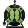 Power Extension REV 0010215412 25 m 4 AC Outlet(s) Outdoor Schwarz Grün