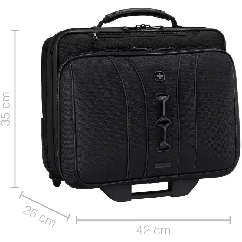Wenger Rollkoffer-Laptoptasche Legacy Schwarz Series für 15,6 Zoll (39,62 cm) mit Tablet-Fach