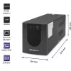 Unterbrechungsfreie Stromversorgung USV Qoltec 53775 1,2 kVA 720 W 4 AC-Steckdosen