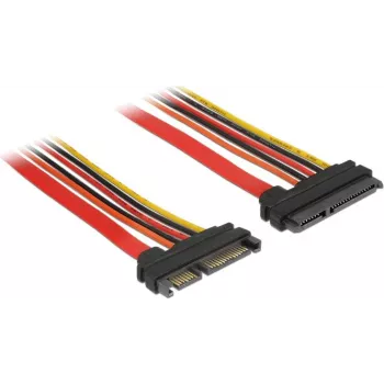 SATA-Kabel DeLOCK 84921 1 m SATA 22-pin Schwarz Orange Rot Gelb