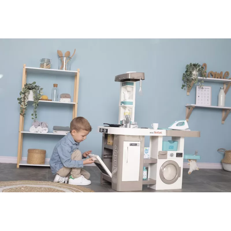 Smoby 311050 Spielküche mit Wäschebereich und Zubehör