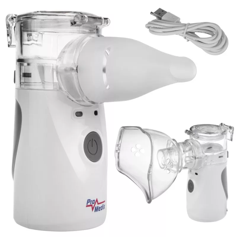 Tragbarer Mesh-Inhalator ProMedix PR-835 USB-Vernebler, batteriebetriebener tragbarer Vernebler
