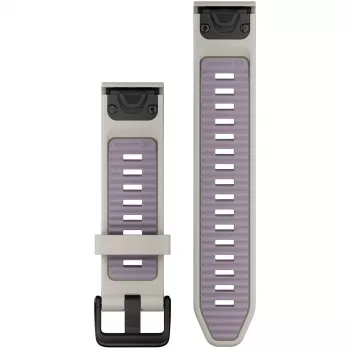 Garmin QuickFit-Armband 20 mm Silikon Nebelgrau/Lavendel (010-13391-03)