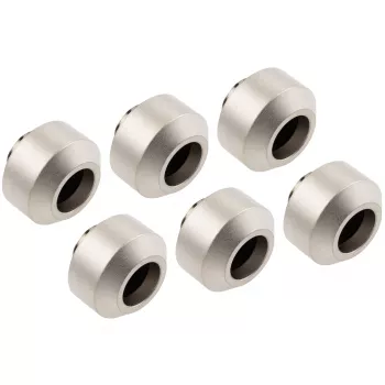 Hardtube-Anschlussset OPTIMUS OP-FIT-HARD-12MM-NICKEL-6PACK — 12 mm, 6-teilig mit Montagewerkzeug, satiniertes Nickel