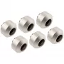 Hardtube-Anschlussset OPTIMUS OP-FIT-HARD-12MM-NICKEL-6PACK — 12 mm, 6-teilig mit Montagewerkzeug, satiniertes Nickel