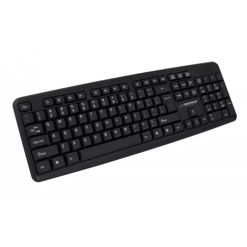 Kabelgebundene Tastatur ESPERANZA EK134 Full-Size 100% USB, schwarz, 1,45 m Kabel