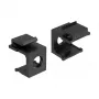 Port-Staubschutzkappe DELOCK 86403, Set mit 4 Stück, schwarz, 17,3×22,3×16,3 mm