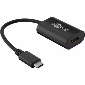 Wentronic goobay - Externer Videoadapter - USB-C - HDMI - Schwarz (38532)