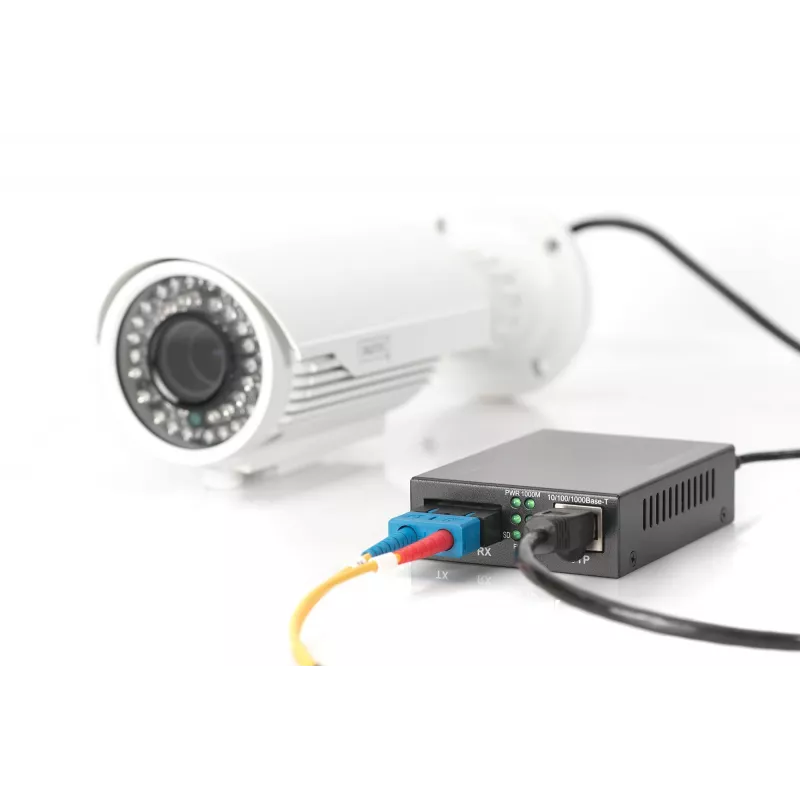 Digitus Gigabit-PoE-Medienkonverter, RJ45 / SC, MM, PSE