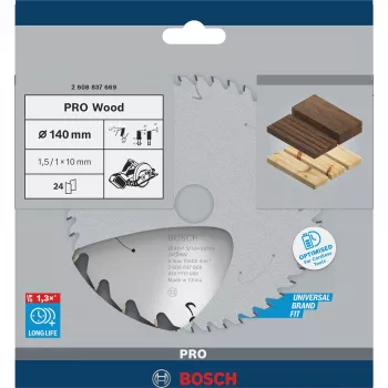 Bosch 2608837669 Kreissägeblatt, 140 mm