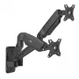 Maclean Wandhalterung für zwei Monitore, 17-32'', max. 9 kg, mechanische Feder, MC-988