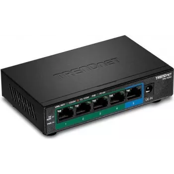 TRENDnet TPE-TG52 - Switch - 4 x 10/100/1000 (PoE+) + 1 x 10/100/1000 - Desktop, wandmontierbar - PoE+ (32 W)