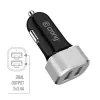 Auto-Ladegerät 2xUSB 2,4A Aluminium