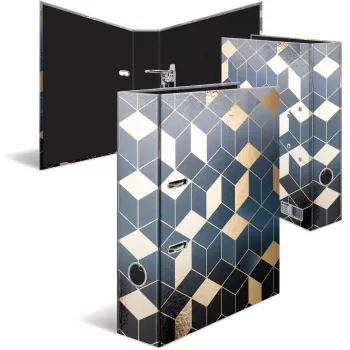 HERMA 7056 Aktenordner A4 Karton Blau - Gold (7056)