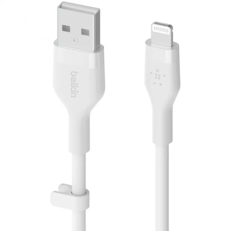 Kabel Belkin Cbl Scicone USB-A LTG 2M blc Weiß USB A USB C Lightning