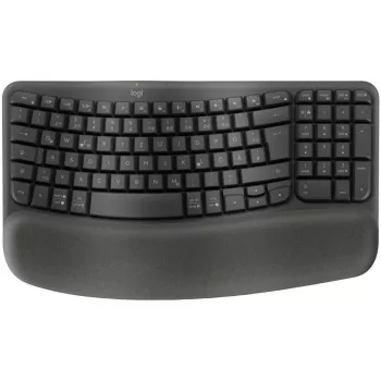 Logitech Wave Keys Tastatur Office RF Wireless + Bluetooth QWERTZ Grafit