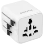 Reiseadapter CANYON OnTour One EU UK US AUS Weiß (CNS-TA1005W) – universelle Steckerkonvertierung für EU/UK/US/AUS