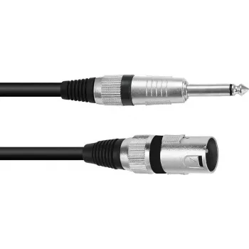 XLR auf 6,3 mm Mono Adapterkabel Omnitronic 3022519B — 1× XLR 3-polig auf 1× 6,3 mm Mono, 2 m