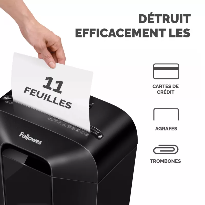 Powershred | LX70 | Schwarz | 18 L | Kreditkartenvernichtung | dB | Papierverarbeitung Standard/Ausgabe 11 Blatt pro Durchgang | Partikelschneider | Garantie 24 Monate