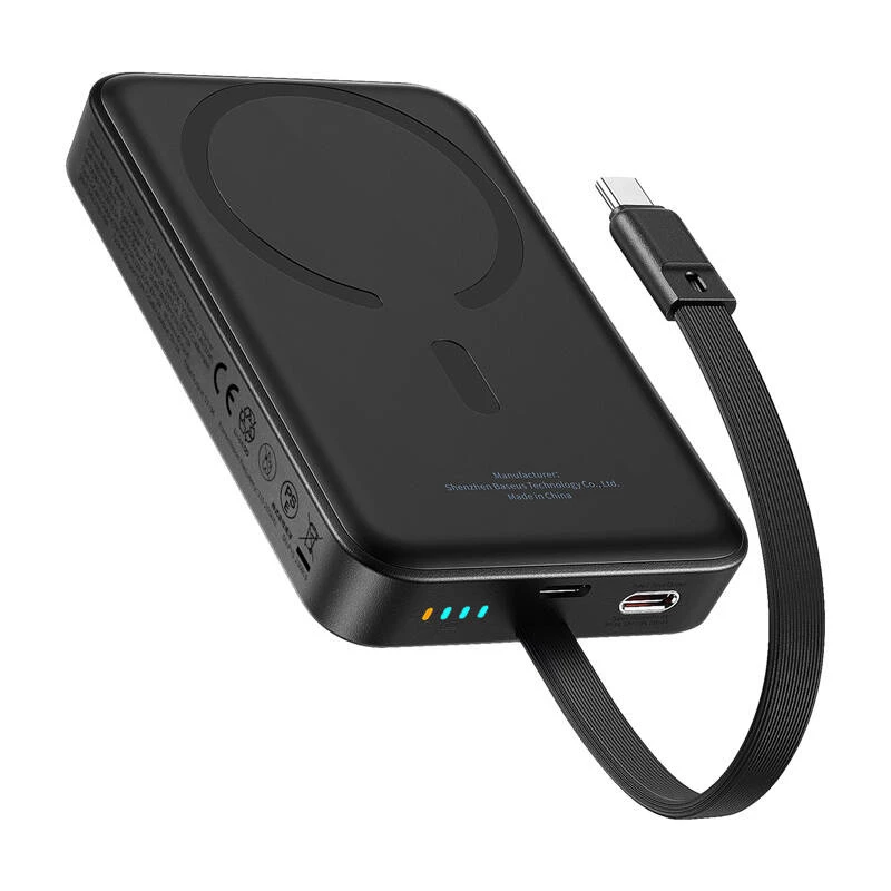 Baseus Mini 10000mAh 30W Magnetische Powerbank (schwarz) Bayern Edition