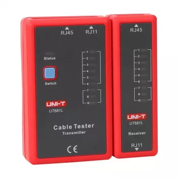 Netzwerkkabeltester Unit UT681L für RJ45- und RJ11-Stecker, Durchgangs- und Verdrahtungsprüfung