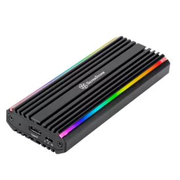 SSD-Gehäuse Silverstone MS13 Schwarz M.2 PCIe 3.0 10 Gbit/s