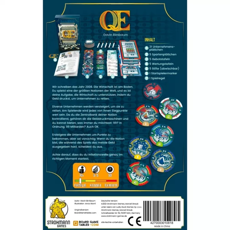 Q.E., Brettspiel
