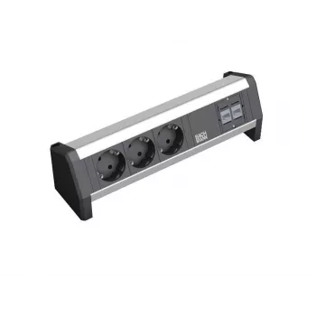Stromverteiler Bachmann Desk 1 3 AC-Steckdosen Schwarz