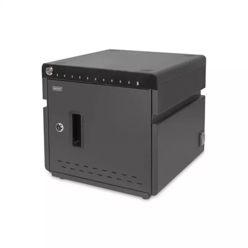 Digitus mobiler Desktop-Ladeschrank für 10 Notebooks/Tablets bis 13 Zoll, UV-C, USB-C